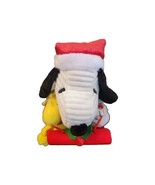 Peanuts Musical Christmas Animated Snoopy &amp; Woodstock Sleighing Plush - New - $24.99