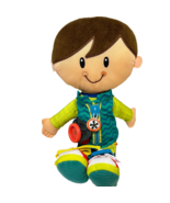 Hasbro Playskool Dressy Kids Boy Plush Activity Teaching Doll Stuffed 14&quot; - $14.08