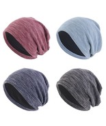 Satin Lined Ultra Soft Chemo Beanie Slouchy Beanie Hat - £9.48 GBP