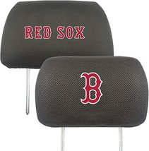 MLB Boston Red Sox Headrest Cover Double Side Embroidered Pair by Fanmats - £17.70 GBP