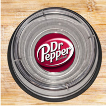 Dr. Pepper Soda Pop Deink Pet Bowl Dog Cat Food Drink Clear holds 14oz. - £11.48 GBP