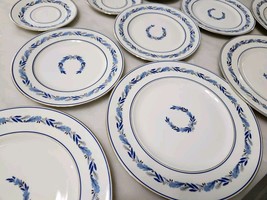 VTG CORONADO Imperator, Czechoslovakia, Golden Trim Dinner Plates, 11 Pieces - £33.85 GBP