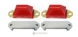 82-02 Trans Am Polyurethane Rear End Differential Bump Stops w/ Spacers RED - £64.10 GBP