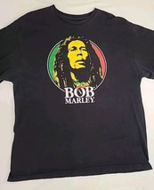 Bob Marley Mens Size XXL Black T Shirt Zion Rootswear Graphic T Shirt - $11.76