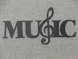 Music With Treble Clef Laser Cut Wood Wall Art Decor  - £11.02 GBP