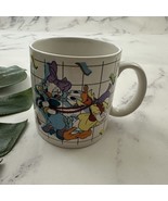 Disney Applause Vintage 80s Donald Daisy Duck Coffee Mug Wont You Be Mine - $18.80
