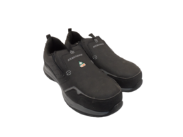 Skechers Work Men&#39;s Slip-On Steel Toe Composite Plate Shoe 99999066 Black 9M - £45.55 GBP