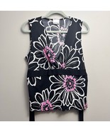 Fashion Bug Sleeveless V-Neck Floral Belted Top – Size XL - $321.39 MXN