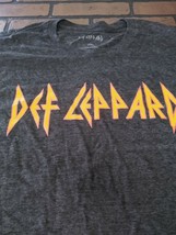 Def Leppard - Rétro Affliggere Logo Cotone Pettinato Uomo T-Shirt ~ Mai Worn - £13.55 GBP+