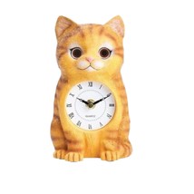 Kitty Clock with Moving Eyes - £19.68 GBP