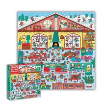 Mudpuppy Winter Chalet 500 PC Search &amp; Find Puzzle - £9.56 GBP