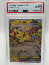 2024 POKEMON SSP EN-SURGING SPARKS #057 PIKACHU EX 057/191 PSA 10 - $123.74