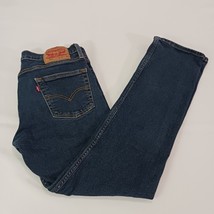 Levi's 513 Men's Denim Blue Cotton Blend Jeans Size 30W×32L Fits (31×30) S40196 image 2