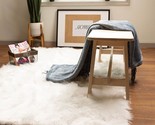 White 5 X 7 Feet Carpet, Super Area Rugs Ultra Soft And Fluffy Faux Shee... - $89.97