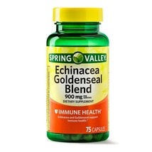 Spring Valley Echinacea Goldenseal Blend Capsules, 900 mg, 75 Count..+ - $15.83