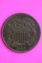 High Grade 1864 Two 2 Cent Liberty Coin Guaranteed Authentic & Genuine 1059 - $99.99