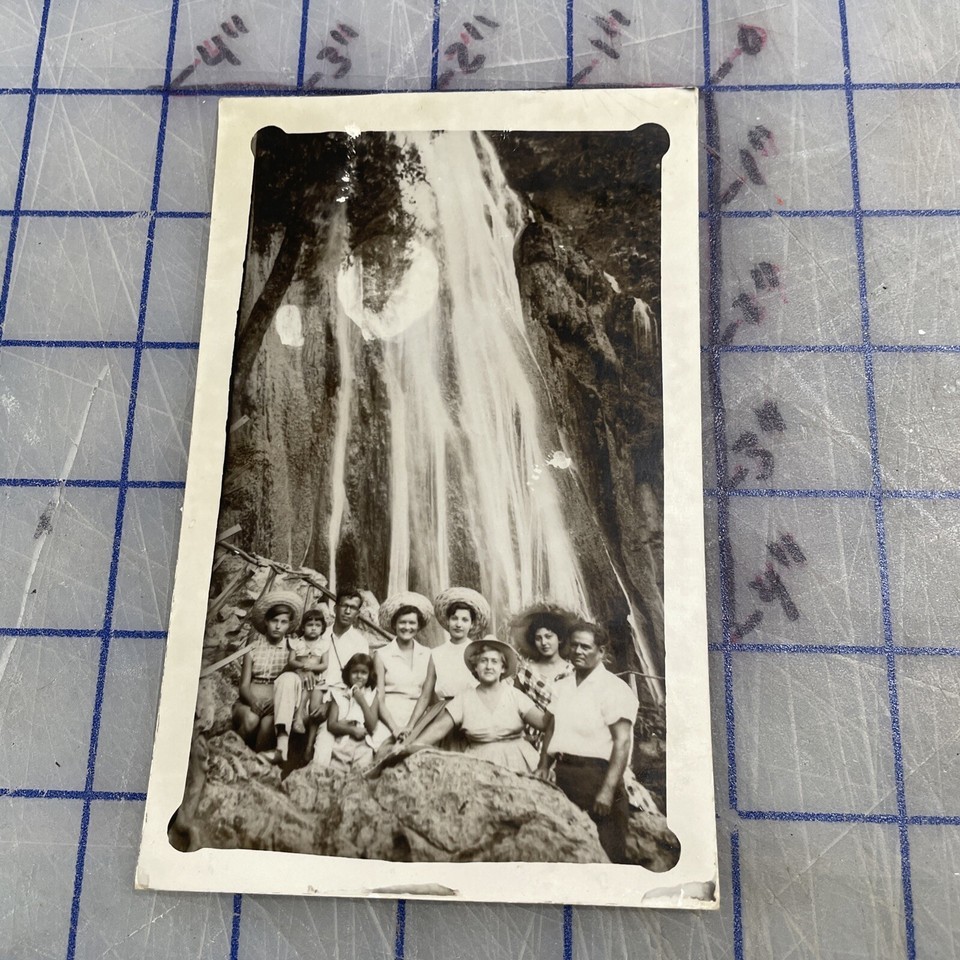 RPPC Mexico Latino Mexican Family Picture Post Card Tarjeta Postal Water... - $15.29