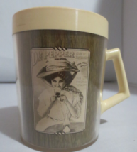 Dr Pepper  Mug with Old time Ads on side Crack on inside - $2.48