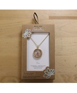 Bella Uno Bellissima 14k Gold Dipped Necklace Fire Quartz Shaker - New - $13.41 CAD