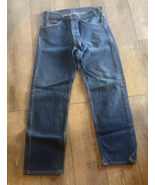 VTG 505 Levis Jeans Mens 34x30 Blue Straight Orange Tab 90s Made in USA ... - $867.35 MXN