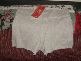 Faded Glory Gray Shorts W/Heart on the Side Size 14/16 Girl&#39;s NWOT - £11.40 GBP