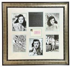 GAIL RUSSELL  Autograph SIGNED VINTAGE CUT 1940s PHOTOS FRAMED JSA CERTI... - $1,850.00