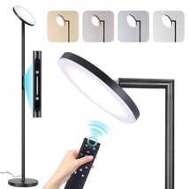Led Floor Lamp For Living Room, 69&quot; Tall Lamp With Remote &amp; Touch Control Upgrad - £75.93 GBP