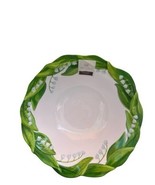 Farmhouse Rachel Ashwell Large Serving Bowl Melamine Flowers Lily Of The... - €19,10 EUR