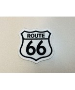 Route 66 Road Sign Patch Iron On Felt Unsewn 3” Black White - €11,21 EUR
