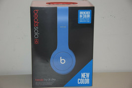 Beats Dr. Dre Solo HD Wired Headband Headphones Earphones Drenched In Matte Blue - $242.54