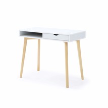 C &amp; S Contemporary Austin Home Office Desk with Storage Drawers White - $115.75