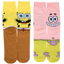 SpongeBob SquarePants Giddy Crew Socks 2-Pack Multi-Color - £11.97 GBP