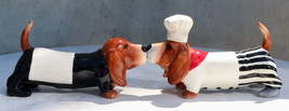 Ebros French Basset Hound Chef And Butler Dogs Ceramic Salt Pepper Shake... - $328.55 MXN