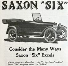 Saxon Motor Car Company Touring Six 1916 Advertisement Automobilia DWII8 - $183.44 MXN