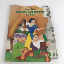 Walt Disney Snow White&#39;s Feast Hardcover Classic Story Board Book Vintag... - $16.78
