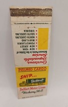 Vintage Dehart Motor Lines Inc Trucking Matchbook Conover NC Advertising... - $4.50