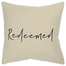 Black Taupe Canvas Redeemed Throw Pillow - £54.75 GBP