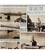 1952 Port Said Royal Navy Military HMS Jutland UK Sphere Magazine Print ... - $41.01 CAD