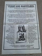 Le Sex Shop 1972, Drama/Comedy Original Vintage One Sheet Movie Poster  - $49.49