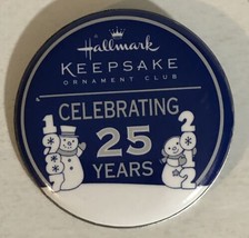 Hallmark Keepsake Ornament Club Small Pin Pinback Celebrating 25 Years J3 - £3.80 GBP