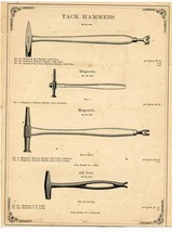 Simmons Hardware Co Tack &amp; Maydole Solid Cast Steel Hammers Catalog Page... - $17.82