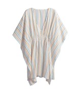 Jessica Lightweight Pin Stripe Swimsuit Cover Up White Multicolor Small - $56.86 CAD