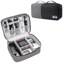  Electronic Organizer Travel Portable Cable Storage Bag Cord Case Accessories  - £15.97 GBP