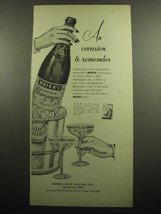 1957 Meier&#39;s Ohio State Champagne Ad - An Occasion to remember - £14.78 GBP