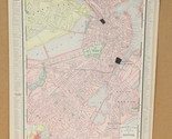 Boston City and Rhode Island Rand McNally 1898 Atlas of the World 14&quot; x 11&quot; - £15.49 GBP