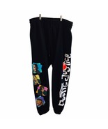 Poetic Justice Fleece Tupac Wide Leg Blk Sweatpants Chemistry W32&quot;xL28&quot; ... - $50.60 CAD