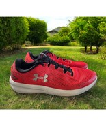 Under Armour Charged Men&#39;s Mesh Red Tennis Shoes Sneakers Size 7 - $35.54 CAD