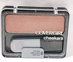 Covergirl 120 SOFT SABLE Cheekers Blush Brush Dark Rose Shine .12 oz/3g ... - $16.00