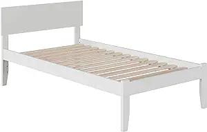 AFI Orlando Twin Extra Long Platform Bed with Open Footboard and Turbo C... - $432.99