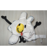 Ikea Sagoskatt Plush sunny side up fried eggs smile face tongue crinkle sound - $9.89